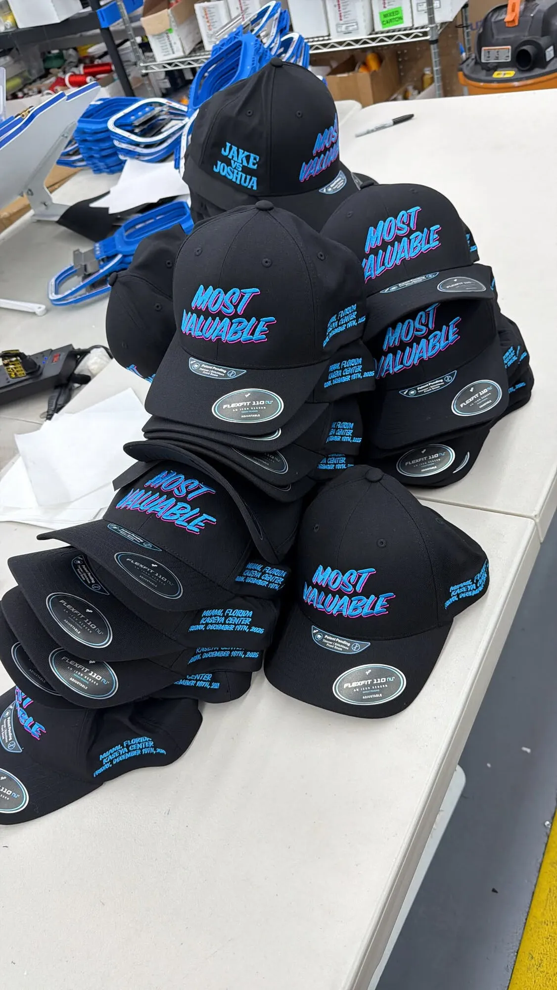 Boxing event caps, Kaseya Center