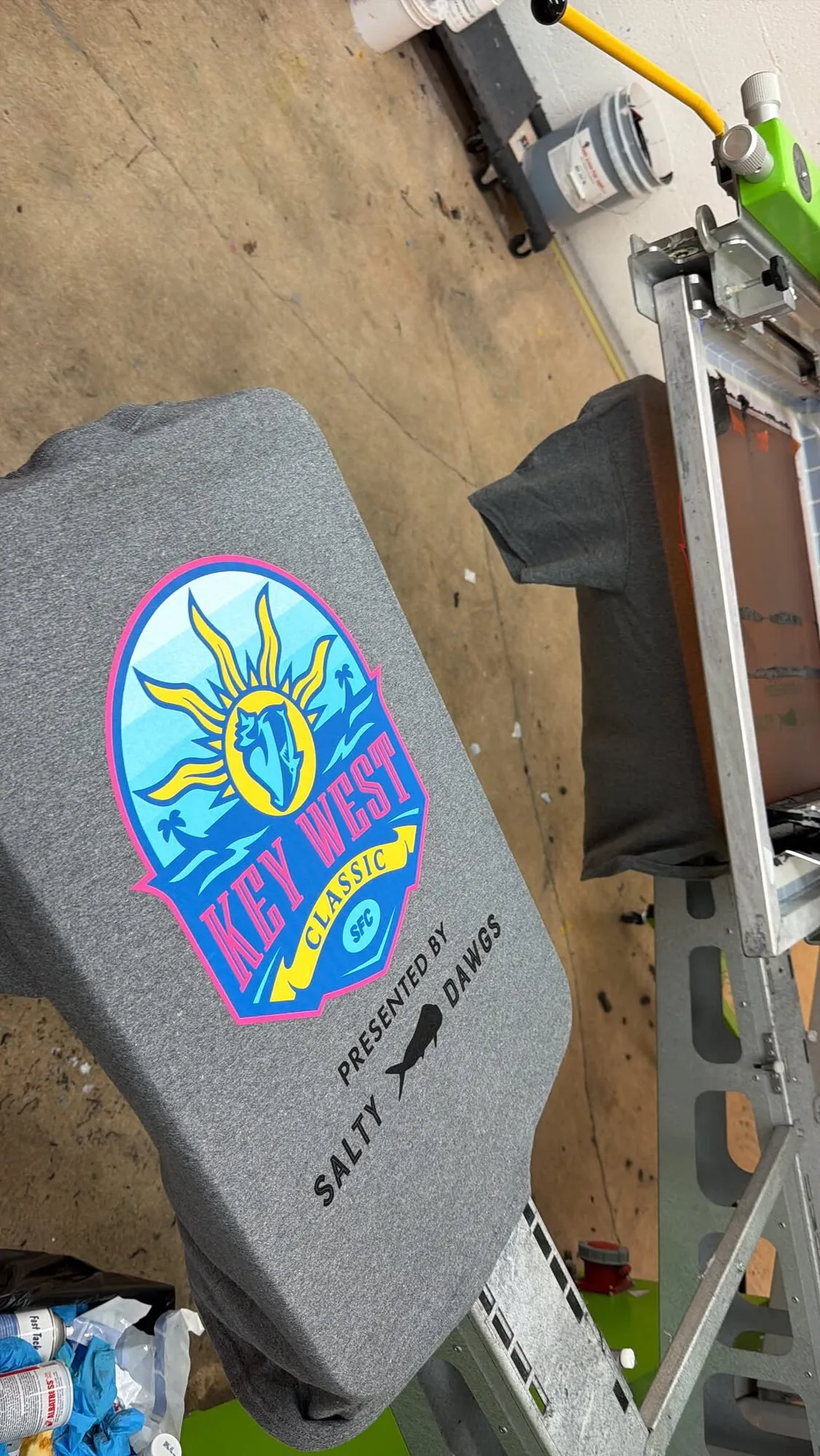 8-color screen print runs